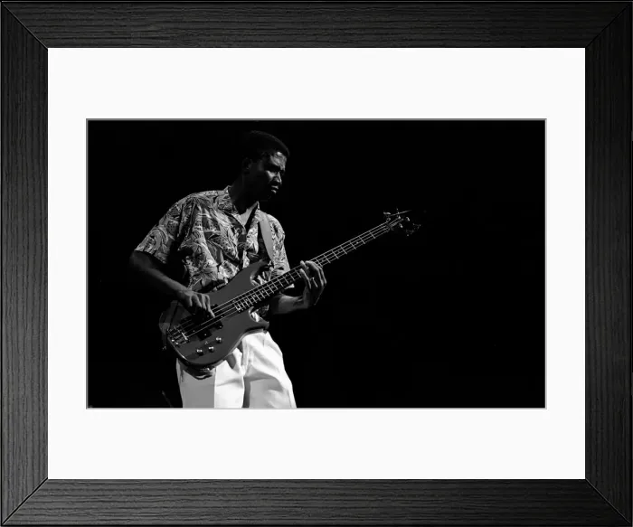Framed Print : Alphonso Johnson, JVC Capital JF, Royal Festival Hall, London, July 1988. Artist: Brian O Connor Framed Print : Alphonso Johnson, JVC Capital JF, Royal Festival Hall, London, July 1988. Artist: Brian O Connor