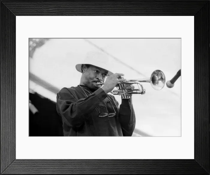 Framed Print : Woody Shaw, Pendly International Jazz Festival, July 1985. Artist: Brian O Connor Framed Print : Woody Shaw, Pendly International Jazz Festival, July 1985. Artist: Brian O Connor