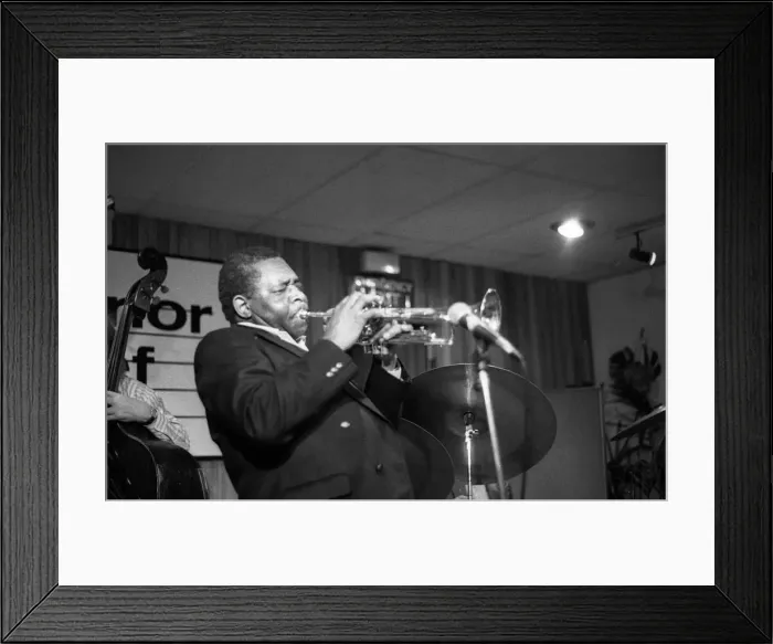 Framed Print : Benny Bailey, Tenor Clef, Hoxton Square, London, November 1991. Artist: Brian O Connor Framed Print : Benny Bailey, Tenor Clef, Hoxton Square, London, November 1991. Artist: Brian O Connor