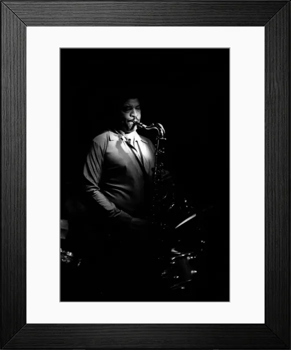 Framed Print : George Coleman, Ronnie Scotts, London, March 1978. Artist: Brian O Connor Framed Print : George Coleman, Ronnie Scotts, London, March 1978. Artist: Brian O Connor