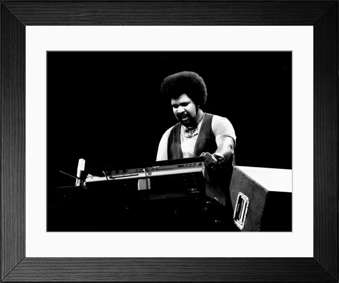 Framed Print : George Duke, London, 1976. Artist: Brian O Connor Framed Print : George Duke, London, 1976. Artist: Brian O Connor