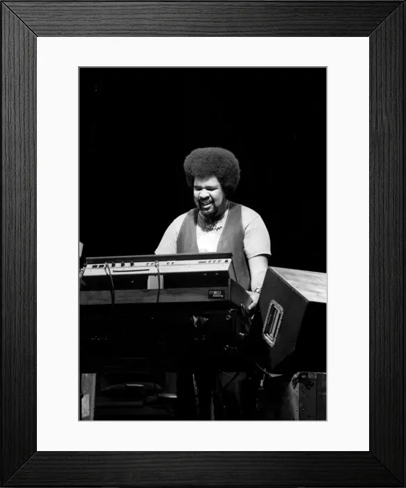 Framed Print : George Duke, London, 1976. Artist: Brian O Connor Framed Print : George Duke, London, 1976. Artist: Brian O Connor