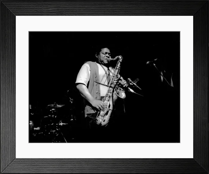 Framed Print : Pee Wee Ellis, Ronnie Scotts, Soho, London, February 2000. Artist: Brian O Connor Framed Print : Pee Wee Ellis, Ronnie Scotts, Soho, London, February 2000. Artist: Brian O Connor