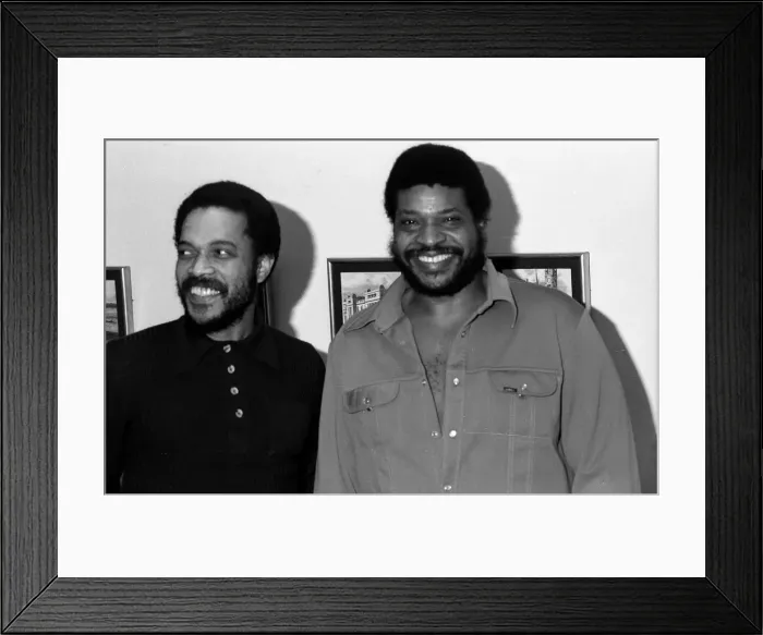 Framed Print : Billy Higgins and George Coleman, London, 1976. Artist: Brian O Connor Framed Print : Billy Higgins and George Coleman, London, 1976. Artist: Brian O Connor