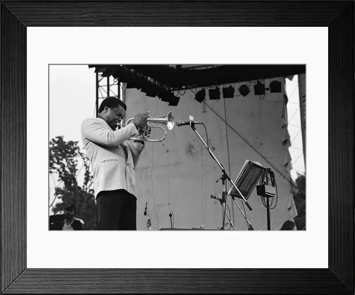 Framed Print : Freddie Hubbard, Knebworth Jazz Festival, Hertfordshire, July 1982. Artist: Brian O Connor Framed Print : Freddie Hubbard, Knebworth Jazz Festival, Hertfordshire, July 1982. Artist: Brian O Connor