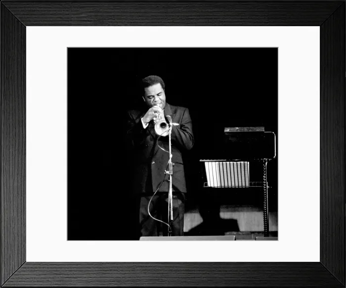 Framed Print : Freddie Hubbard, Fairfield Halls, Croydon, November 1987. Artist: Brian O Connor Framed Print : Freddie Hubbard, Fairfield Halls, Croydon, November 1987. Artist: Brian O Connor