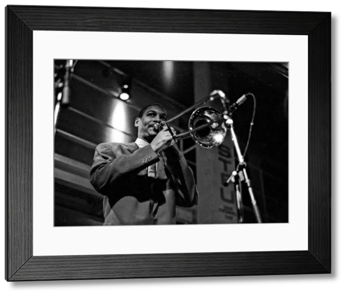 Framed Print : Delfeayo Marsalis, Jazz Cafe, Camden, London, October 1992. Artist: Brian O Connor Framed Print : Delfeayo Marsalis, Jazz Cafe, Camden, London, October 1992. Artist: Brian O Connor