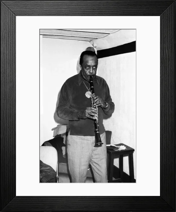 Framed Print : Buddy Tate, London, February 1983. Artist: Brian O Connor Framed Print : Buddy Tate, London, February 1983. Artist: Brian O Connor