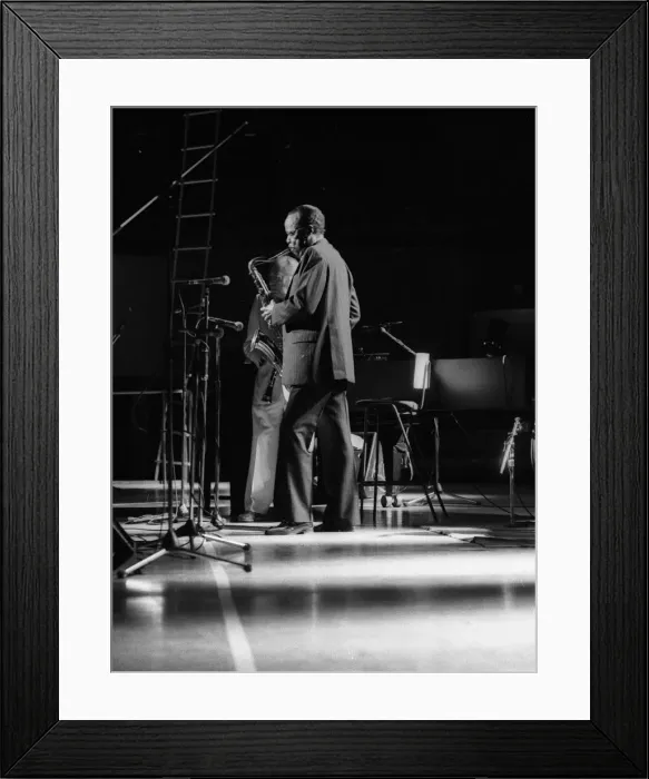 Framed Print : Buddy Tate and Woody Herman, Capital Jazz, Royal Festival Hall, London, July 1985 Framed Print : Buddy Tate and Woody Herman, Capital Jazz, Royal Festival Hall, London, July 1985