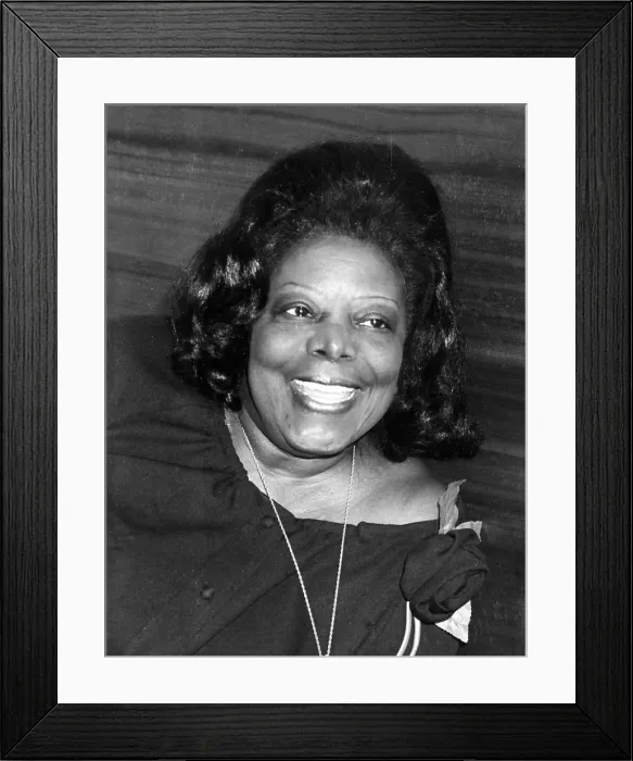 Framed Print : Mary Lou Williams, President Hotel, London, 1978. Artist: Brian O Connor Framed Print : Mary Lou Williams, President Hotel, London, 1978. Artist: Brian O Connor