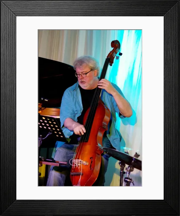 Framed Print : Steve Rodby, Watermill Jazz Club, Dorking, Surrey, 2nd August 2016. Artist: Brian O Connor Framed Print : Steve Rodby, Watermill Jazz Club, Dorking, Surrey, 2nd August 2016. Artist: Brian O Connor
