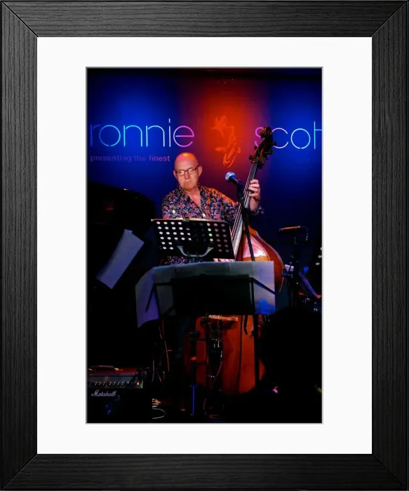 Framed Print : Nigel Thomas, Ronnie Scotts, Soho, London, 5th June 2016. Artist: Brian O Connor Framed Print : Nigel Thomas, Ronnie Scotts, Soho, London, 5th June 2016. Artist: Brian O Connor