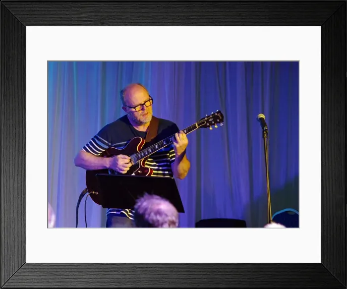 Framed Print : Mike Walker, Watermill Jazz Club, Dorking, Surrey, 2nd August 2016. Artist: Brian O Connor Framed Print : Mike Walker, Watermill Jazz Club, Dorking, Surrey, 2nd August 2016. Artist: Brian O Connor