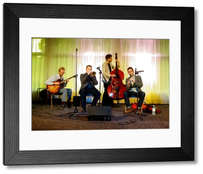 Framed Print : Dave Archer, Pete Horsfall, Ferg Ireland and Giacomo Smith, 26th July 2016. Artist: Brian O Connor Framed Print : Dave Archer, Pete Horsfall, Ferg Ireland and Giacomo Smith, 26th July 2016. Artist: Brian O Connor