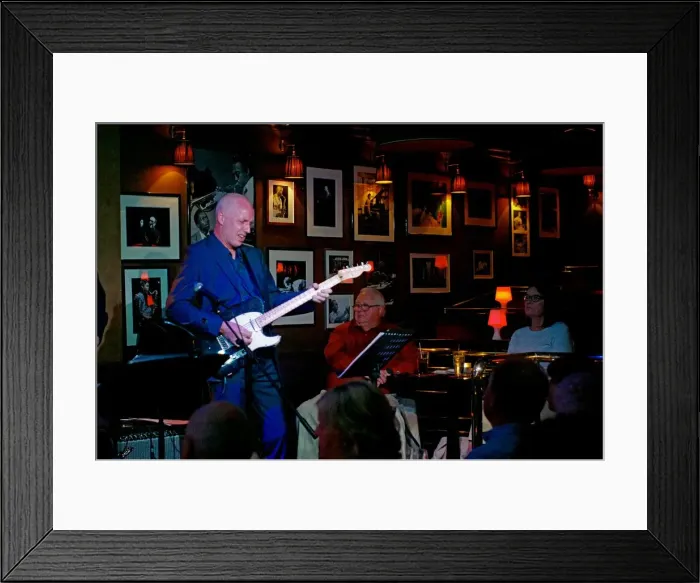 Framed Print : Andy Drudy, Ronnie Scotts, Soho, London, 5th July 2016. Artist: Brian O Connor Framed Print : Andy Drudy, Ronnie Scotts, Soho, London, 5th July 2016. Artist: Brian O Connor