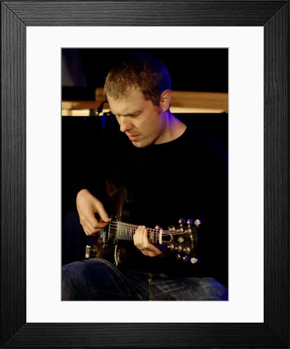 Framed Print : Stuart McCallum, Watermill Jazz Club, Dorking, Surrey, 4th October 2016. Artist: Brian O Connor Framed Print : Stuart McCallum, Watermill Jazz Club, Dorking, Surrey, 4th October 2016. Artist: Brian O Connor