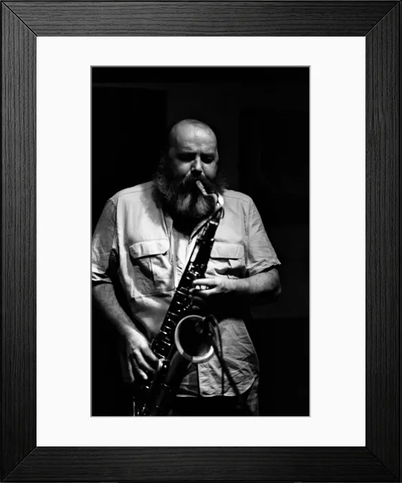 Framed Print : Don Weller, The Gun, Croydon, Surrey, July, 1988. Artist: Brian O Connor