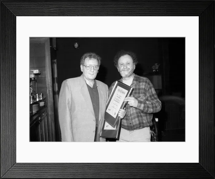 Framed Print : Stan Britt and Stan Tracey, BT British Jazz Awards, Pizza On The Park, London, 25 April, 1995 Framed Print : Stan Britt and Stan Tracey, BT British Jazz Awards, Pizza On The Park, London, 25 April, 1995