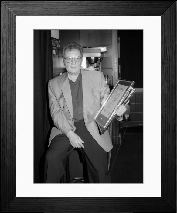 Framed Print : Stan Tracey, BT Brit. Jazz Awards, Pizza on the Park, London, 25 April, 1995. Artist Framed Print : Stan Tracey, BT Brit. Jazz Awards, Pizza on the Park, London, 25 April, 1995. Artist