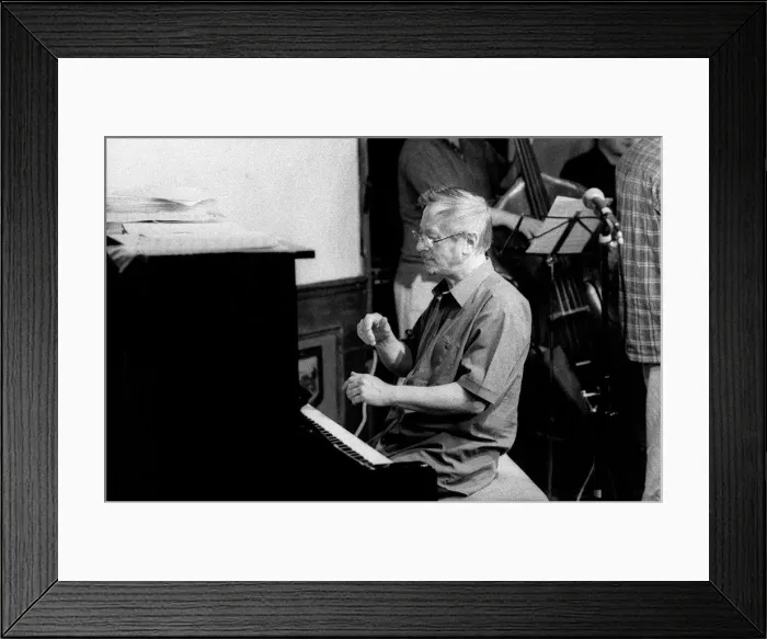 Framed Print : Michael Garrick, Watermill Jazz Club, Dorking, Surrey, May, 2001. Artist: Brian O Connor Framed Print : Michael Garrick, Watermill Jazz Club, Dorking, Surrey, May, 2001. Artist: Brian O Connor