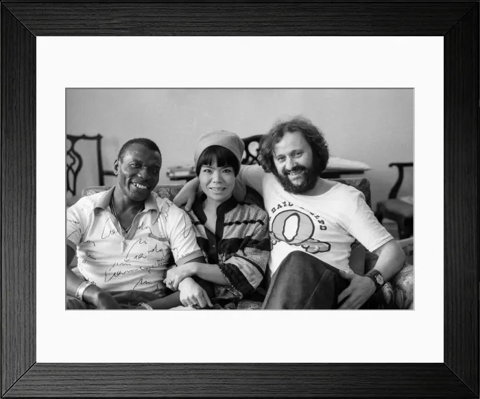 Framed Print : Stan Britt and Elvin Jones, London, 1977. Artist: Brian O Connor Framed Print : Stan Britt and Elvin Jones, London, 1977. Artist: Brian O Connor