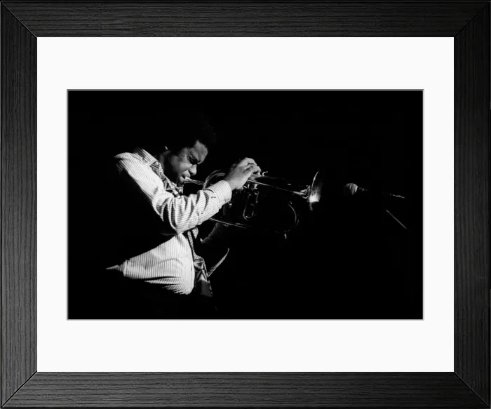 Framed Print : Freddie Hubbard, Roundhouse, London, November 1977. Artist: Brian O Connor Framed Print : Freddie Hubbard, Roundhouse, London, November 1977. Artist: Brian O Connor