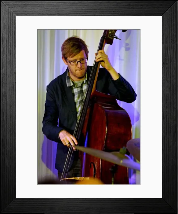 Framed Print : Patrick Mulcahy, Watermill Jazz Club, Dorking, Surrey, April 11, 2017. Artist: Brian O Connor Framed Print : Patrick Mulcahy, Watermill Jazz Club, Dorking, Surrey, April 11, 2017. Artist: Brian O Connor