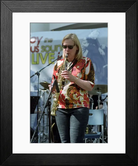 Framed Print : Clare Hirst, Croydon Jazz Festival, Whitgift Centre, April 28, 2006. Artist: Brian O Connor Framed Print : Clare Hirst, Croydon Jazz Festival, Whitgift Centre, April 28, 2006. Artist: Brian O Connor