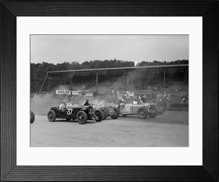 Framed Print : Race meeting at Donington Park, Leicestershire, 1936. Artist: Bill Brunell Framed Print : Race meeting at Donington Park, Leicestershire, 1936. Artist: Bill Brunell