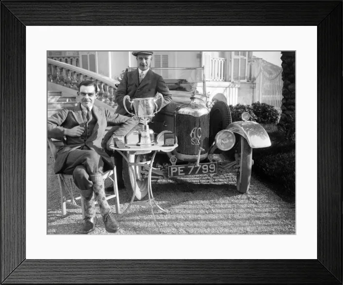 Framed Print : AC 6 1990 cc of VA Bruce, winner of the Monte Carlo Rally, January 1926. Artist: Bill Brunell Framed Print : AC 6 1990 cc of VA Bruce, winner of the Monte Carlo Rally, January 1926. Artist: Bill Brunell