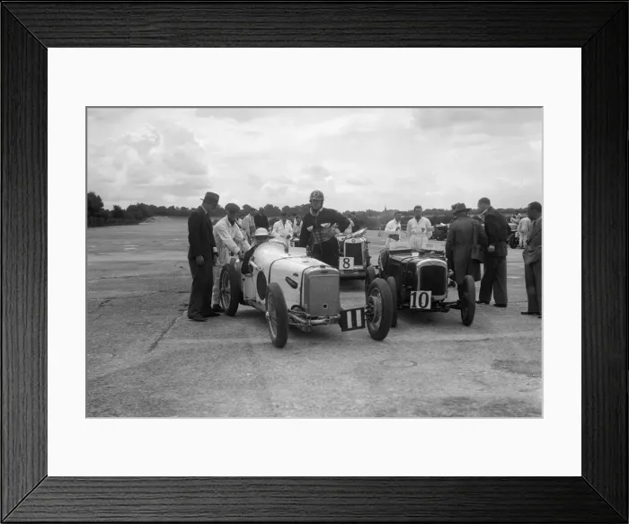 Framed Print : Frazer-Nash, Lea-Francis and Austin 7 at the LCC Relay GP, Brooklands, 25 July 1931 Framed Print : Frazer-Nash, Lea-Francis and Austin 7 at the LCC Relay GP, Brooklands, 25 July 1931