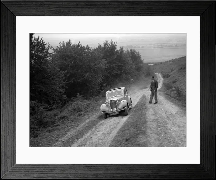 Framed Print : 1936 Talbot 10 1185 cc competing in a Talbot CC trial. Artist: Bill Brunell Framed Print : 1936 Talbot 10 1185 cc competing in a Talbot CC trial. Artist: Bill Brunell