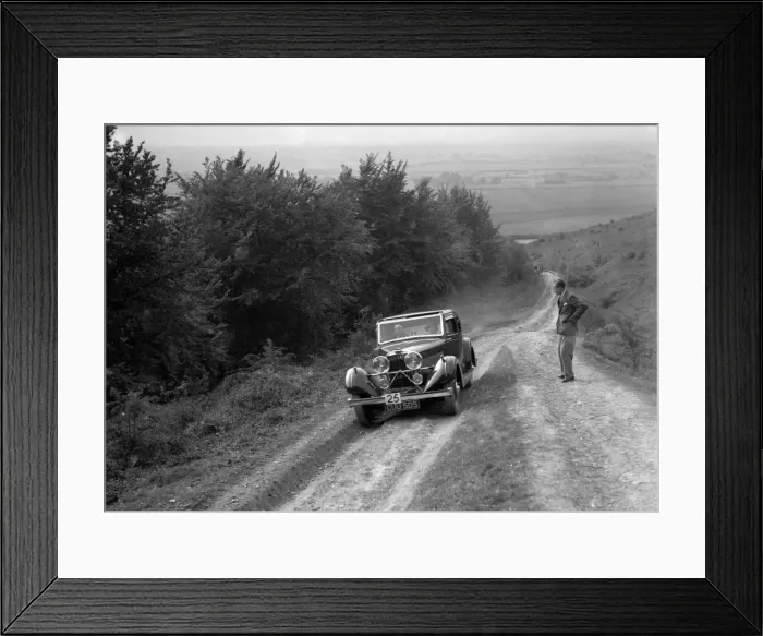 Framed Print : 1936 Talbot 105 2969 cc competing in a Talbot CC trial. Artist: Bill Brunell Framed Print : 1936 Talbot 105 2969 cc competing in a Talbot CC trial. Artist: Bill Brunell