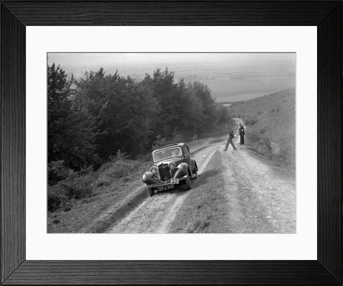 Framed Print : 1936 Talbot 10 1185 cc competing in a Talbot CC trial. Artist: Bill Brunell Framed Print : 1936 Talbot 10 1185 cc competing in a Talbot CC trial. Artist: Bill Brunell