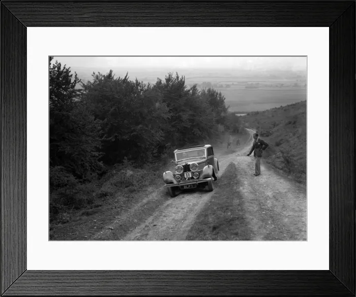 Framed Print : 1934 Talbot 110 3377 cc competing in a Talbot CC trial. Artist: Bill Brunell Framed Print : 1934 Talbot 110 3377 cc competing in a Talbot CC trial. Artist: Bill Brunell