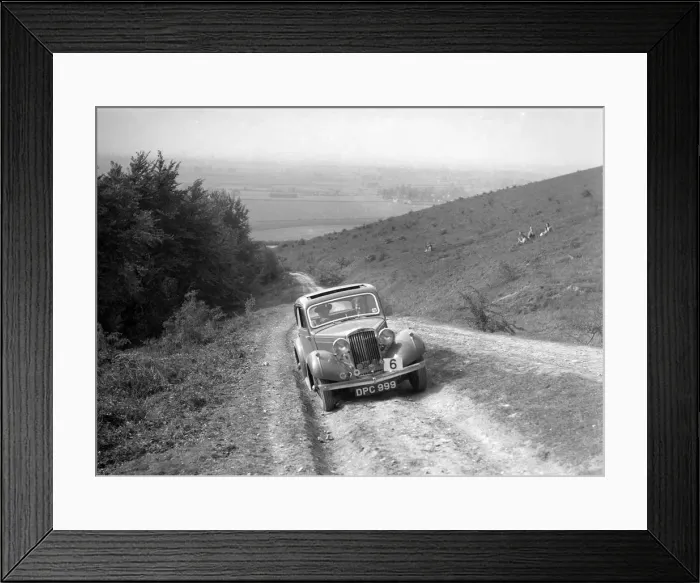 Framed Print : 1935 Talbot 10 1185 cc competing in a Talbot CC trial. Artist: Bill Brunell Framed Print : 1935 Talbot 10 1185 cc competing in a Talbot CC trial. Artist: Bill Brunell