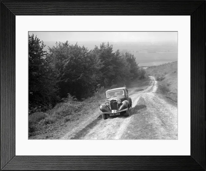 Framed Print : 1936 Talbot 10 1185 cc competing in a Talbot CC trial. Artist: Bill Brunell Framed Print : 1936 Talbot 10 1185 cc competing in a Talbot CC trial. Artist: Bill Brunell
