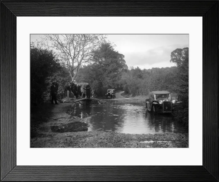 Framed Print : Lancia Lambda taking part in the Bugatti Owners Club car treasure hunt, 25 October 1931 Framed Print : Lancia Lambda taking part in the Bugatti Owners Club car treasure hunt, 25 October 1931