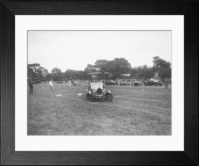Framed Print : Bugatti Type 44 taking part in the Bugatti Owners Club gymkhana, 5 July 1931. Artist: Bill Brunell Framed Print : Bugatti Type 44 taking part in the Bugatti Owners Club gymkhana, 5 July 1931. Artist: Bill Brunell