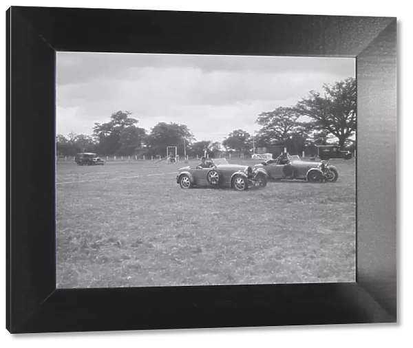 Bugatti Type 43 and Type 44 taking part in the Bugatti Owners Club gymkhana, 5 July 1931