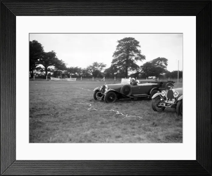 Framed Print : Two Bugatti Type 44s taking part in the Bugatti Owners Club gymkhana, 5 July 1931 Framed Print : Two Bugatti Type 44s taking part in the Bugatti Owners Club gymkhana, 5 July 1931