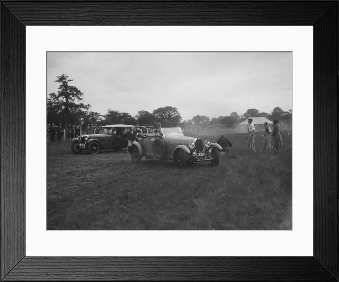Framed Print : Bugatti Type 44 and Alvis FWD taking part in the Bugatti Owners Club gymkhana, 5 July 1931 Framed Print : Bugatti Type 44 and Alvis FWD taking part in the Bugatti Owners Club gymkhana, 5 July 1931