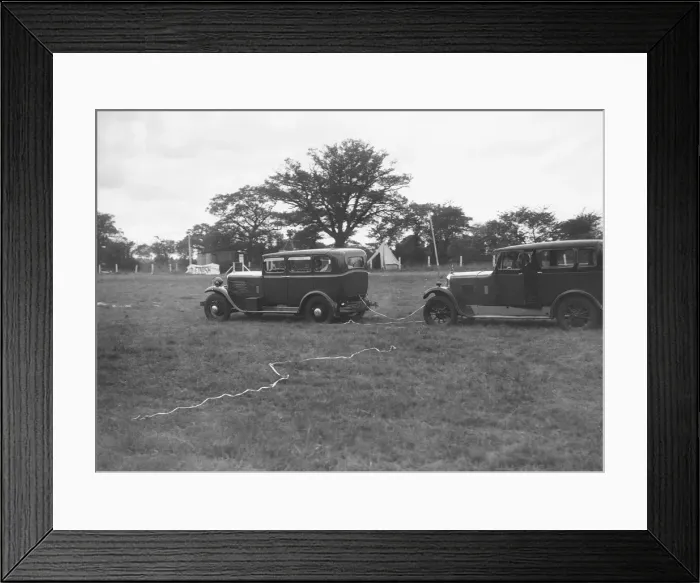 Framed Print : Singer Super Six and Singer Senior taking part in the Bugatti Owners Club gymkhana, 5 July 1931 Framed Print : Singer Super Six and Singer Senior taking part in the Bugatti Owners Club gymkhana, 5 July 1931
