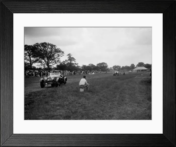 Framed Print : Aston Martin and Bugatti Type 43s taking part in the Bugatti Owners Club gymkhana, 5 July 1931 Framed Print : Aston Martin and Bugatti Type 43s taking part in the Bugatti Owners Club gymkhana, 5 July 1931