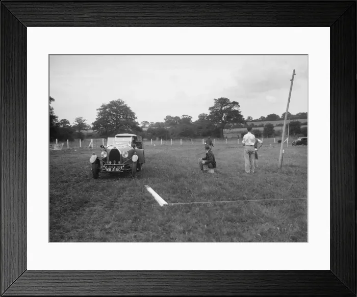Framed Print : Bugatti Type 40 taking part in the Bugatti Owners Club gymkhana, 5 July 1931. Artist: Bill Brunell Framed Print : Bugatti Type 40 taking part in the Bugatti Owners Club gymkhana, 5 July 1931. Artist: Bill Brunell