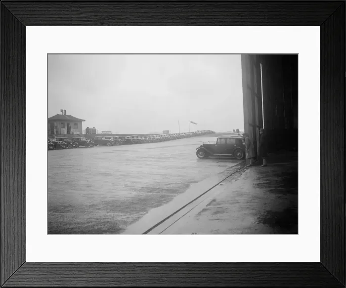 Framed Print : Riley Motor Club Rally, Croydon Aerodrome, 25 April 1931. Artist: Bill Brunell Framed Print : Riley Motor Club Rally, Croydon Aerodrome, 25 April 1931. Artist: Bill Brunell