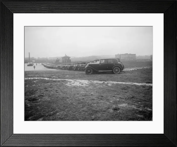 Framed Print : Cars at the Riley Motor Club Rally, Croydon Aerodrome, 25 April 1931. Artist: Bill Brunell Framed Print : Cars at the Riley Motor Club Rally, Croydon Aerodrome, 25 April 1931. Artist: Bill Brunell