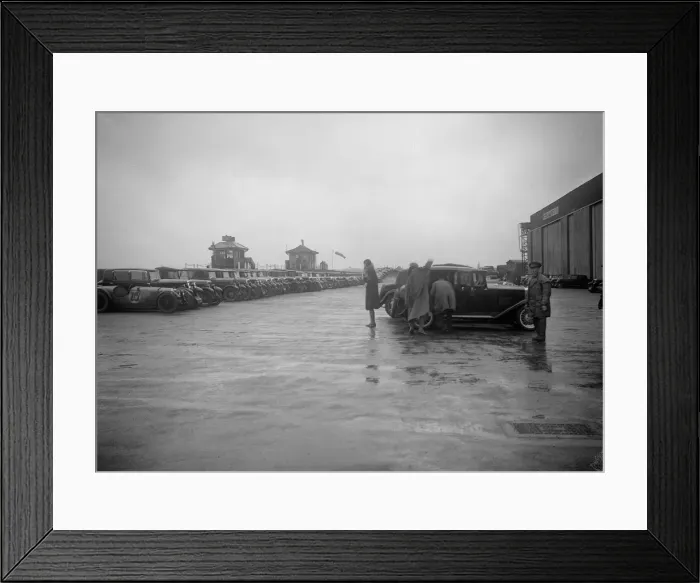 Framed Print : Cars at the Riley Motor Club Rally, Croydon Aerodrome, 25 April 1931. Artist: Bill Brunell Framed Print : Cars at the Riley Motor Club Rally, Croydon Aerodrome, 25 April 1931. Artist: Bill Brunell