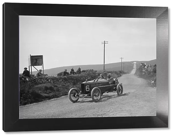 AJ Hancocks Vauxhall competing in the RAC Isle of Man TT race, 10 June 1914. Artist: Bill Brunell