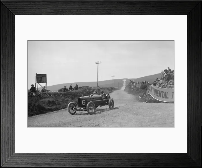Framed Print : AJ Hancocks Vauxhall competing in the RAC Isle of Man TT race, 10 June 1914. Artist: Bill Brunell Framed Print : AJ Hancocks Vauxhall competing in the RAC Isle of Man TT race, 10 June 1914. Artist: Bill Brunell